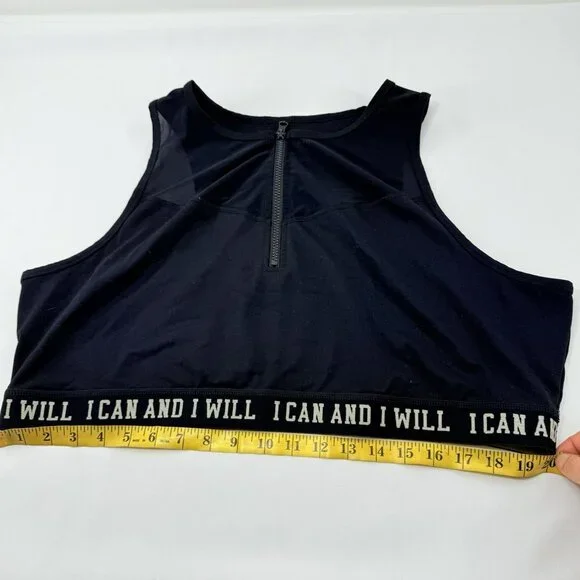 Torrid Active Yoga Sports Bra Crop Top Plus 4 4X Racerback Workout Gym Fitness - Picture 3 of 11